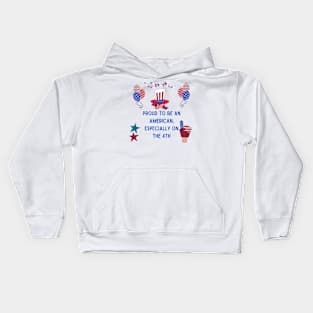 "Proud American: 4th of July Edition" Tee Kids Hoodie